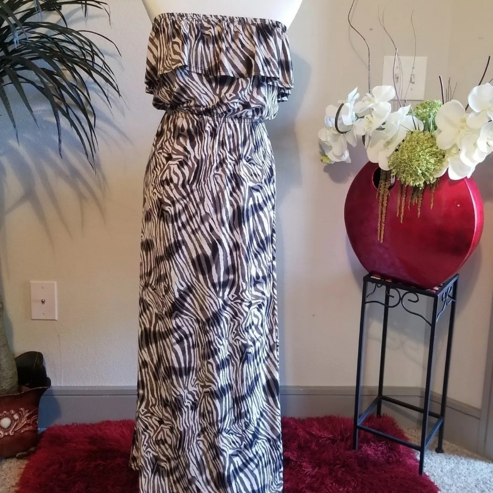 Drama Gold sleeveless gray dress Sz.M